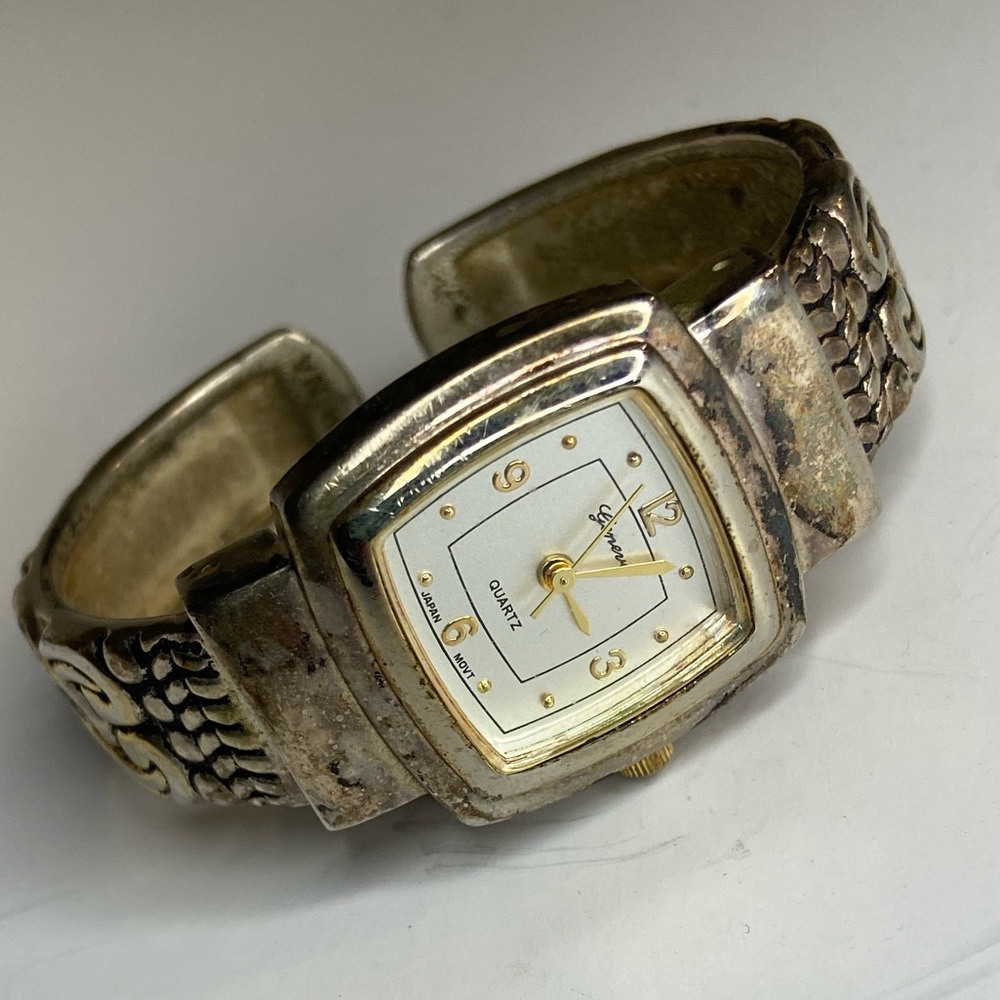 Geneva Silver and Gold Women's Watch